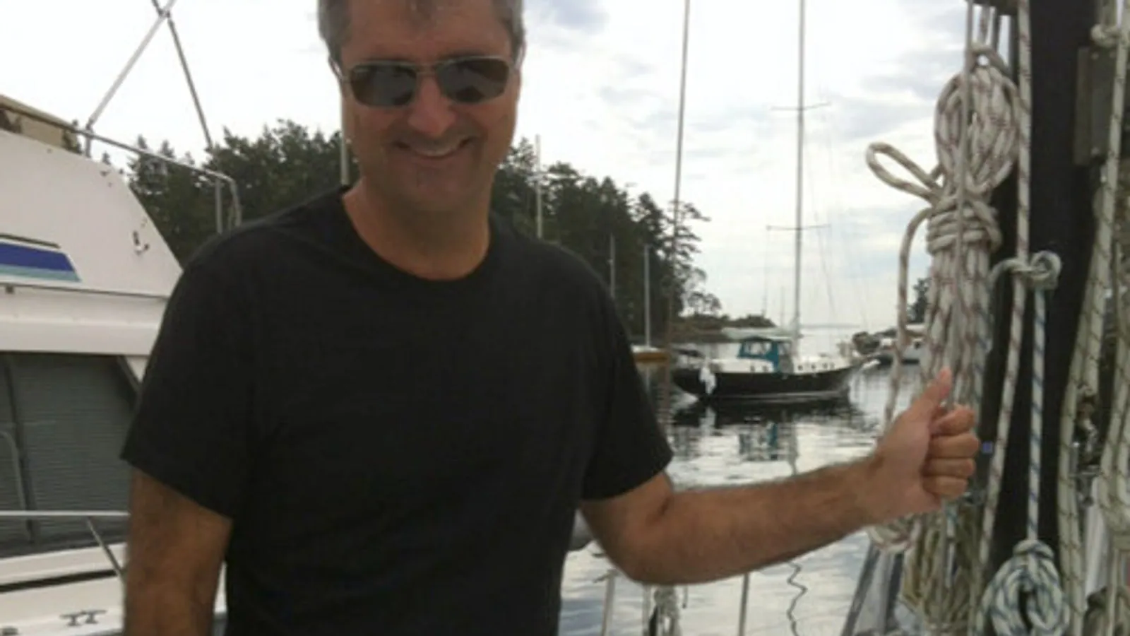 Tony Rodrigues, Head of Customer Success at Pani, in his element on his boat