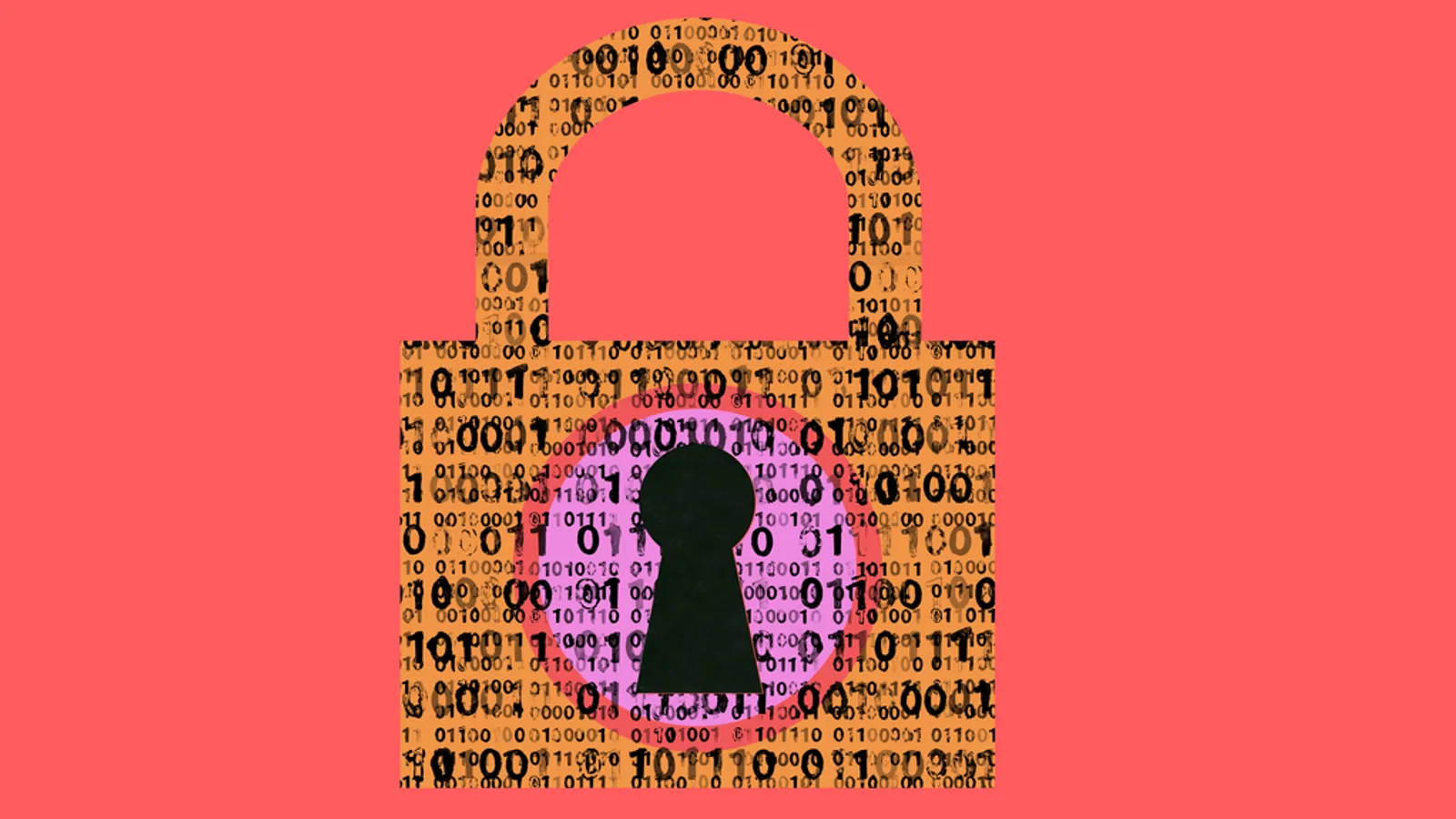Digital padlock and network icons overlaid on a water treatment facility, representing cybersecurity for water treatment operations