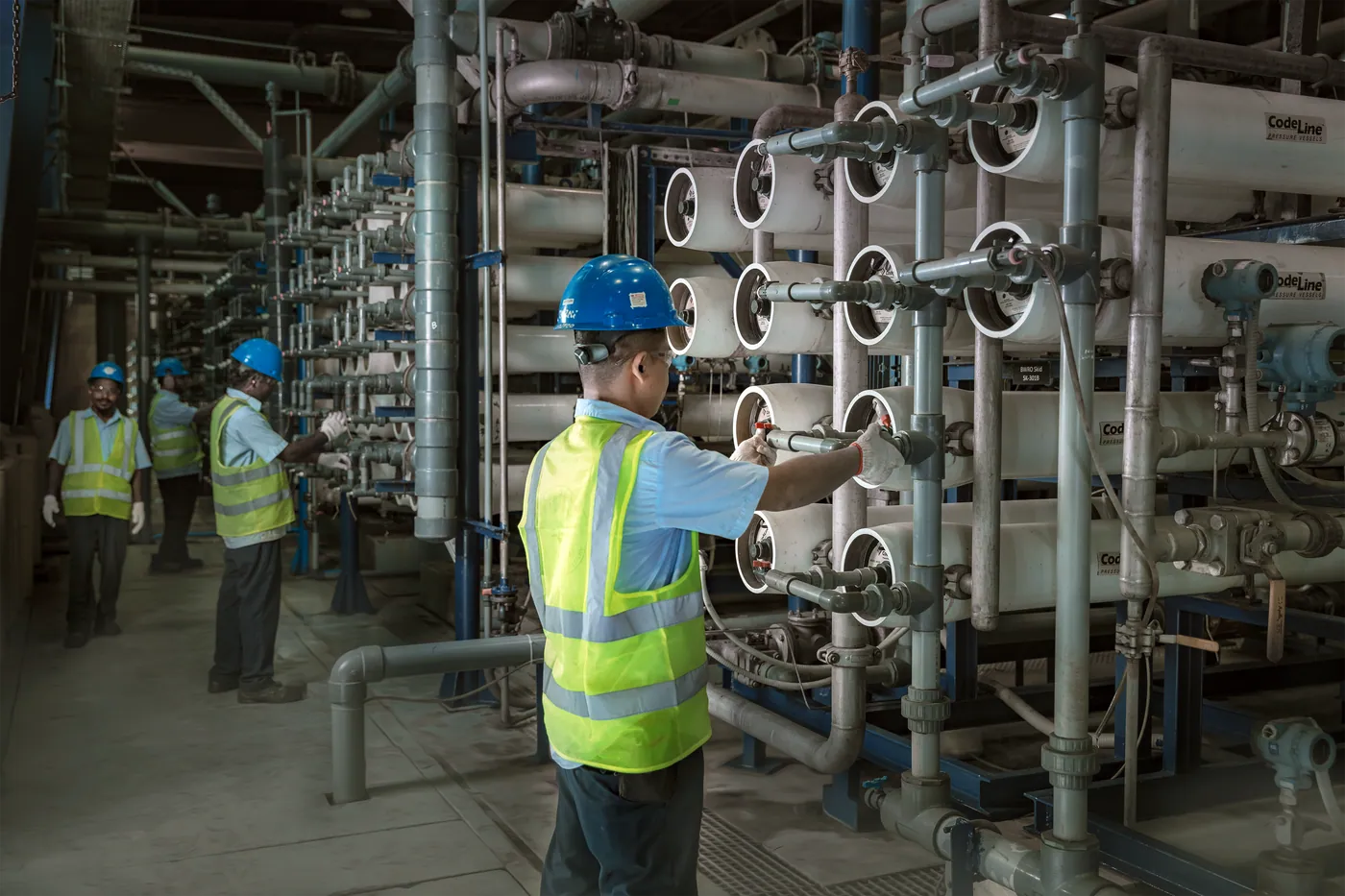 Pani water treatment plant client site in Canada